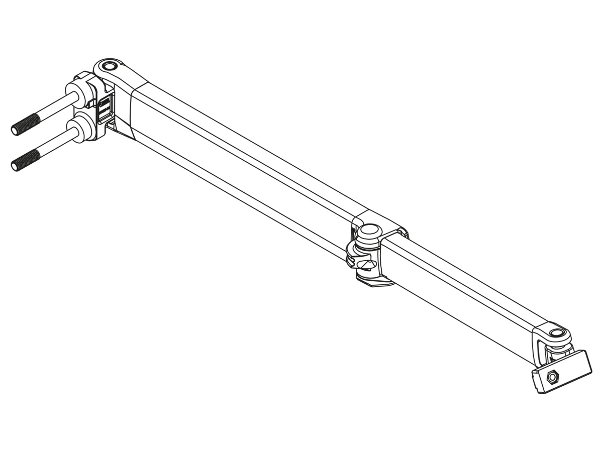 Fiamma knikarm links F65S 011 320-400