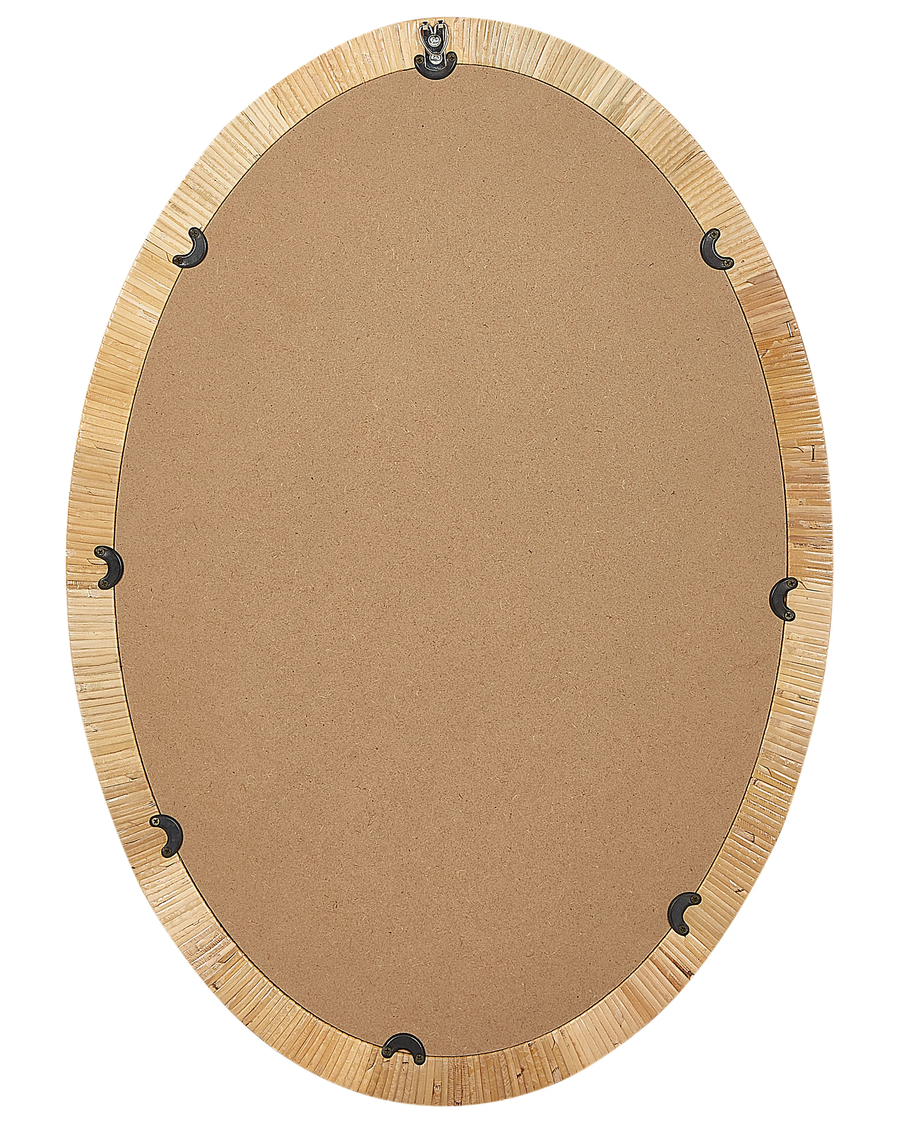 Wandspiegel FOISSY 50 cm 70 cm Rotan Natuurlijk