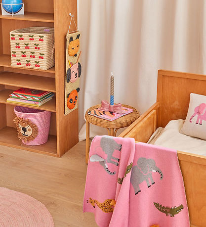 Rice Decke - Animals - Pink