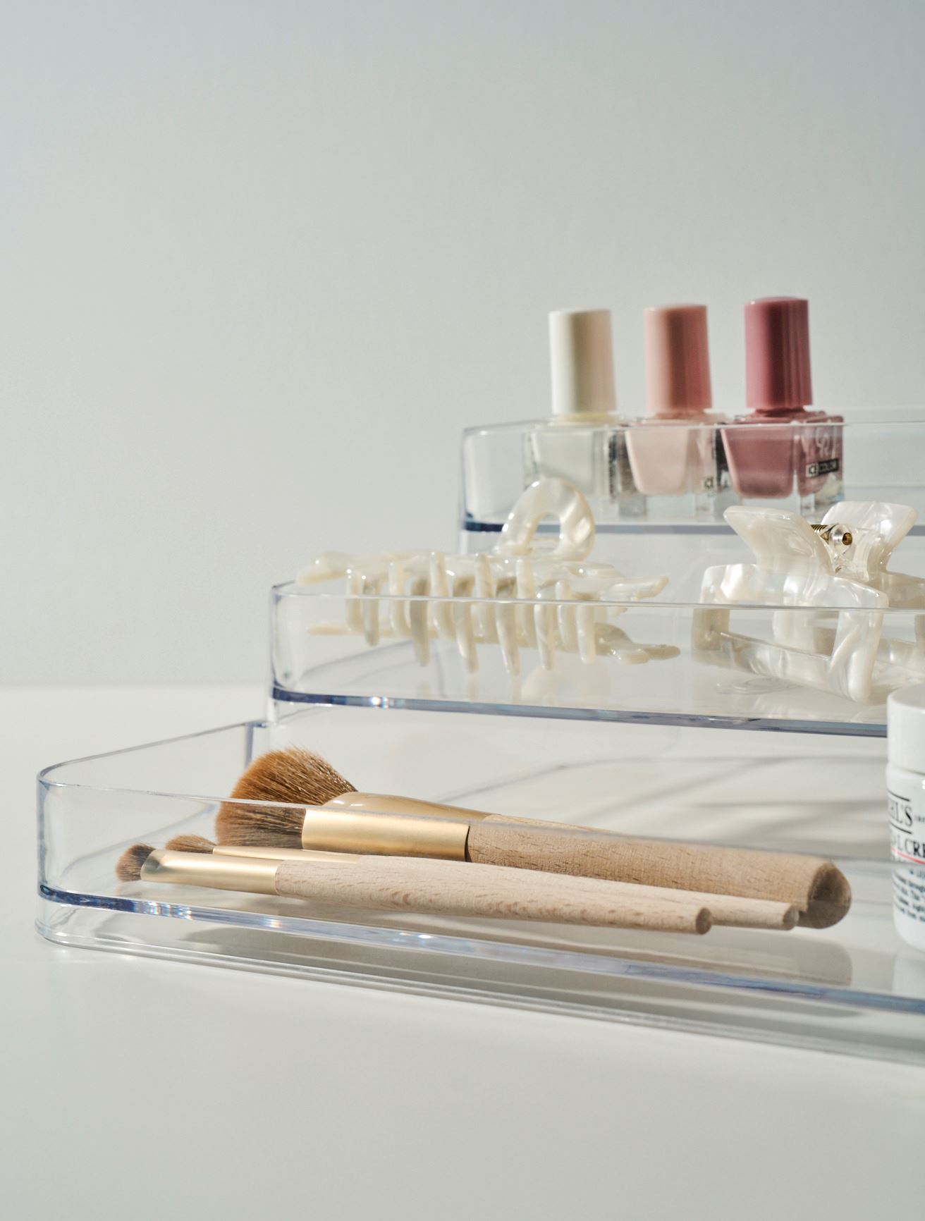 Oppbevaringsstativ transparent - 24,3x26,6x10,3 cm