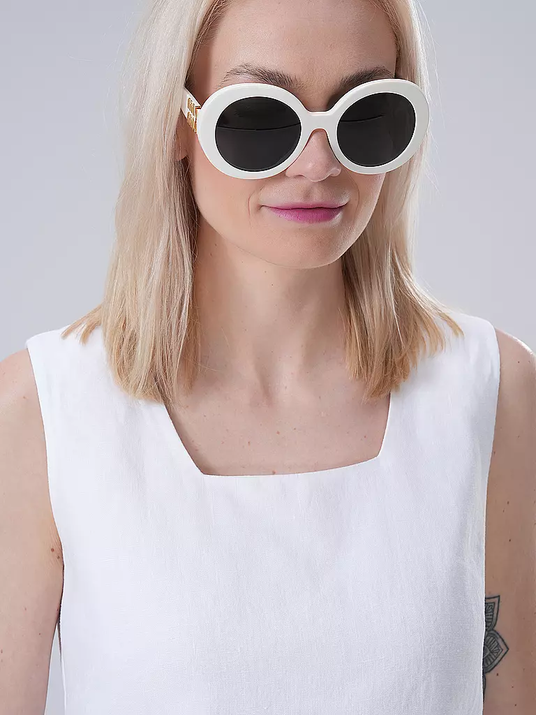 MIU MIU Sonnenbrille 0MU11YS/55 weiss
