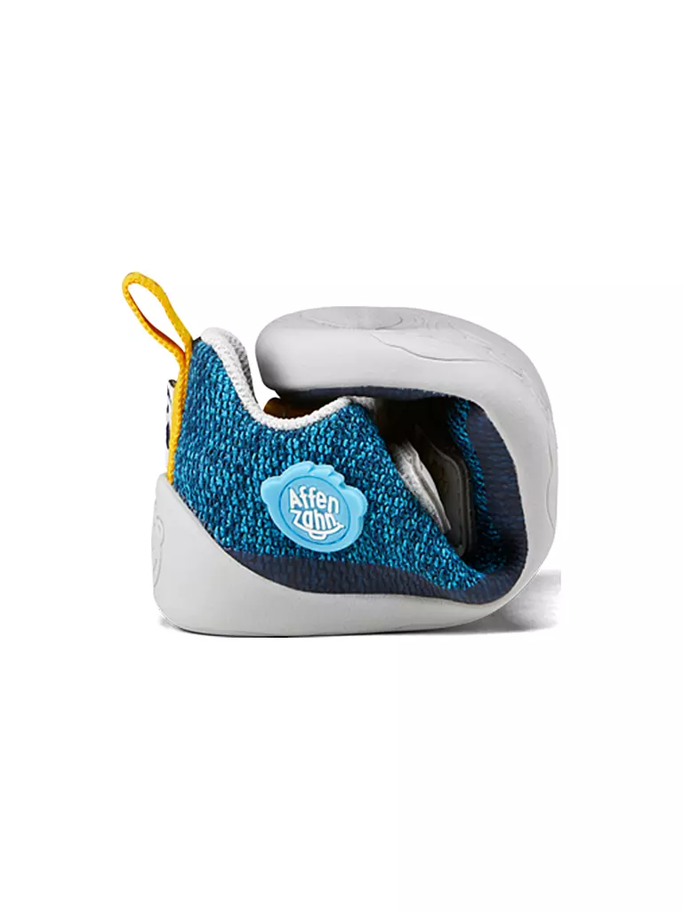 AFFENZAHN Kinder Barfußschuhe KNIT HAPPY Pinguin blau