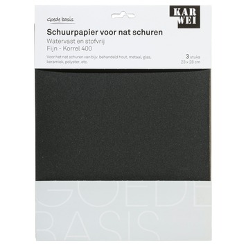 KARWEI waterproof schuurpapier fijn K400