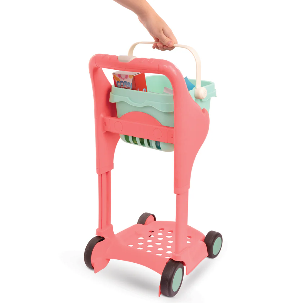 B.TOYS B. Shop & Glow - Musikalischer Einkaufswagen mit Teddybär