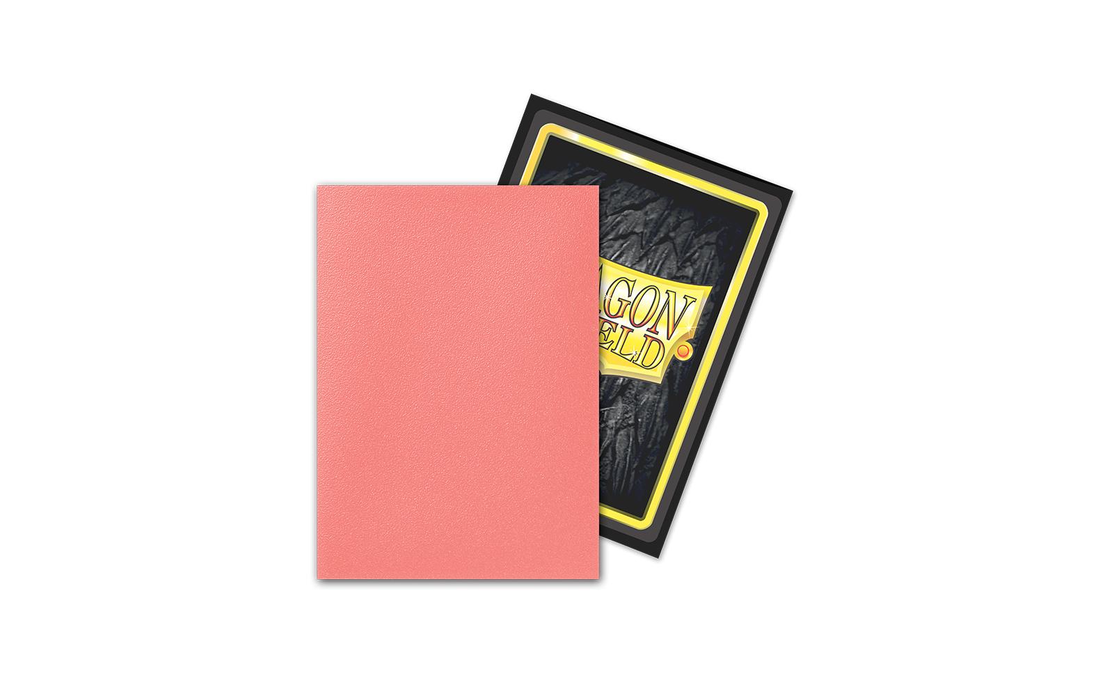 Kartenhülle Dual Matte: Peach Standardgrösse Pfirsich 100Deckbox mit 100 Kartenhüllen im Format 63 x 88 mm