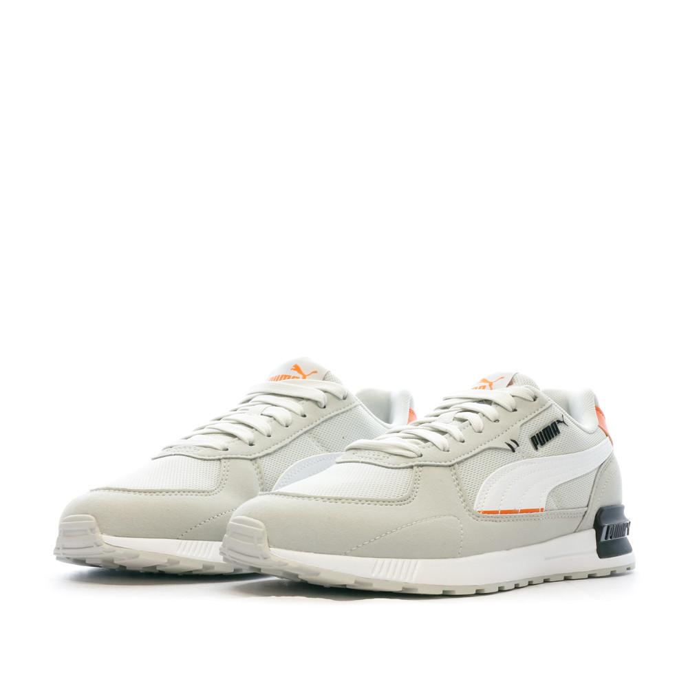 Puma Baskets Gris/Orange Garçon Puma Graviton