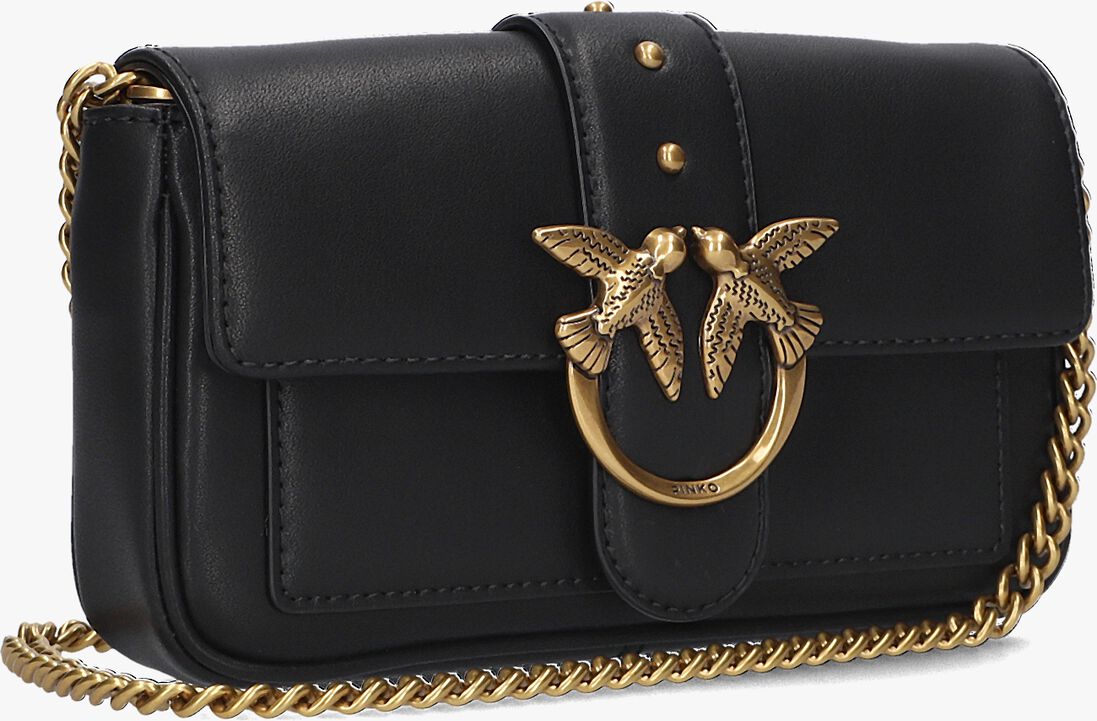PINKO zwarte pinko schoudertas love one pocket