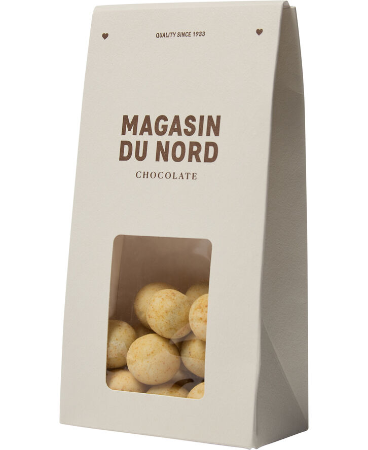 Magasin Chokolade Æske, Lakridsdragé m/ hvid chokolade & mango 100 g