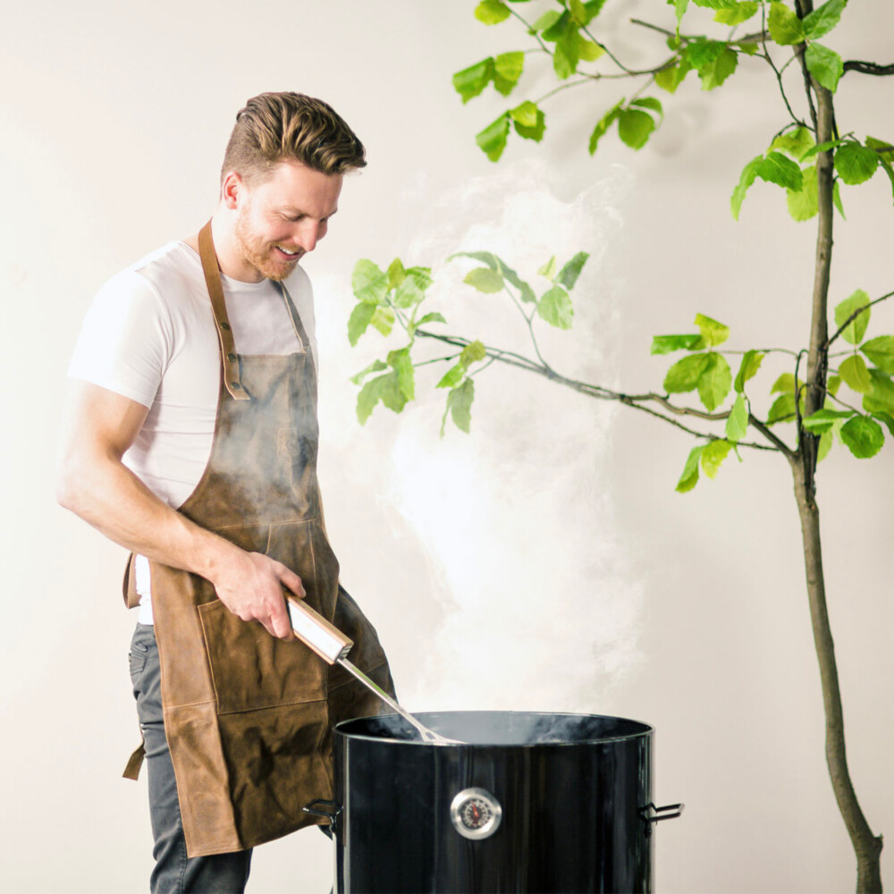 Esschert Design BBQ Schort Leer Bruin