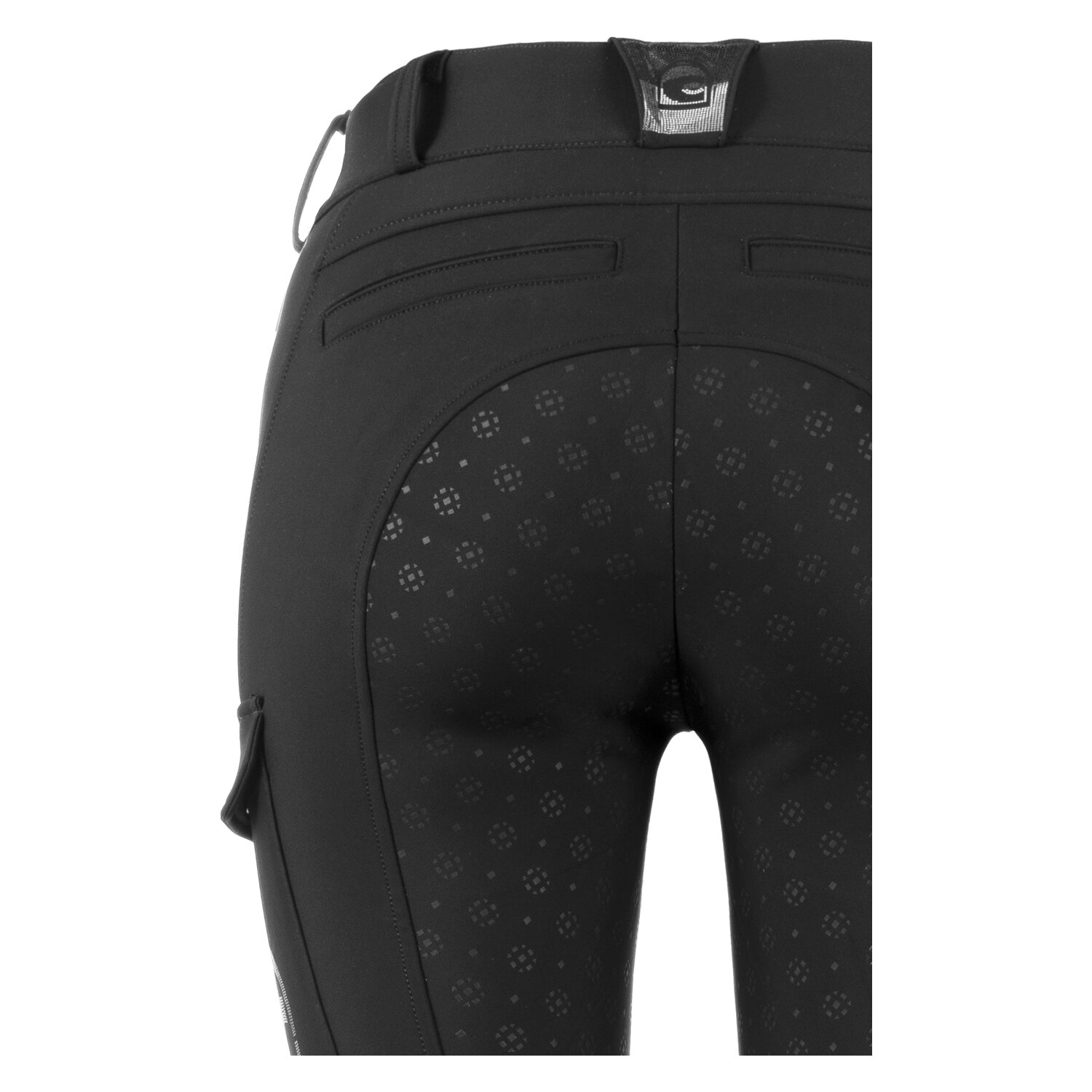 Cavallo Gesäßeinsatz-Reithose CAVALCINTIA CARGO - black