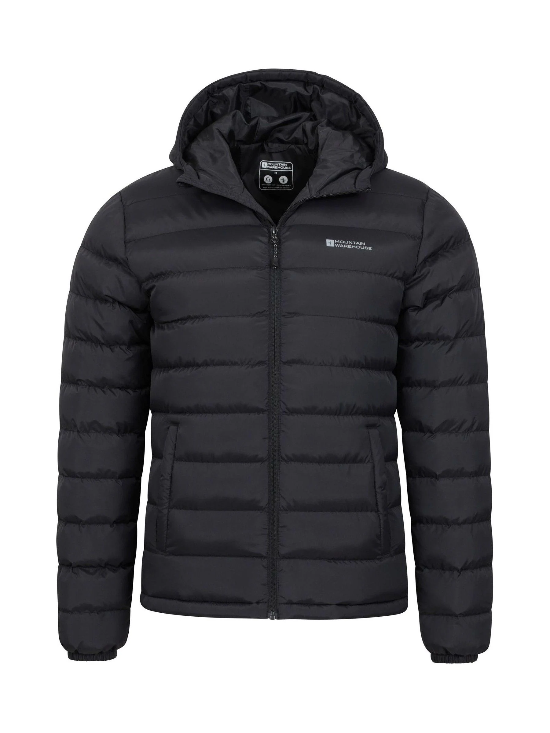 Antraciet zwart - Mountain Warehouse Seasons II Mens Water Resistant Padded Jacket