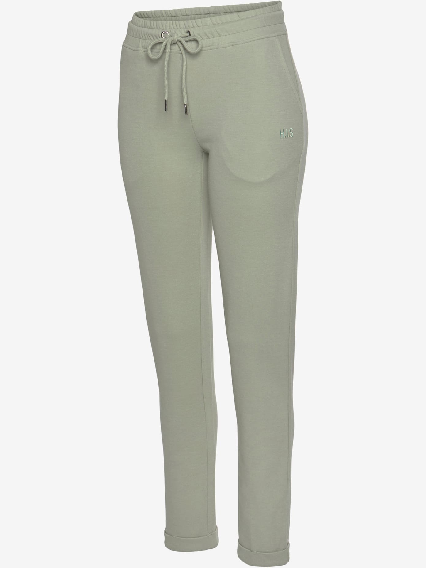 Pantalon basique avec petit logo brodé