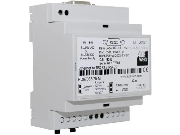 Wachendorff HD6703825M HD6703825M Ethernet-converter RS-232, RS-485, Ethernet 24 V/DC 1 stk