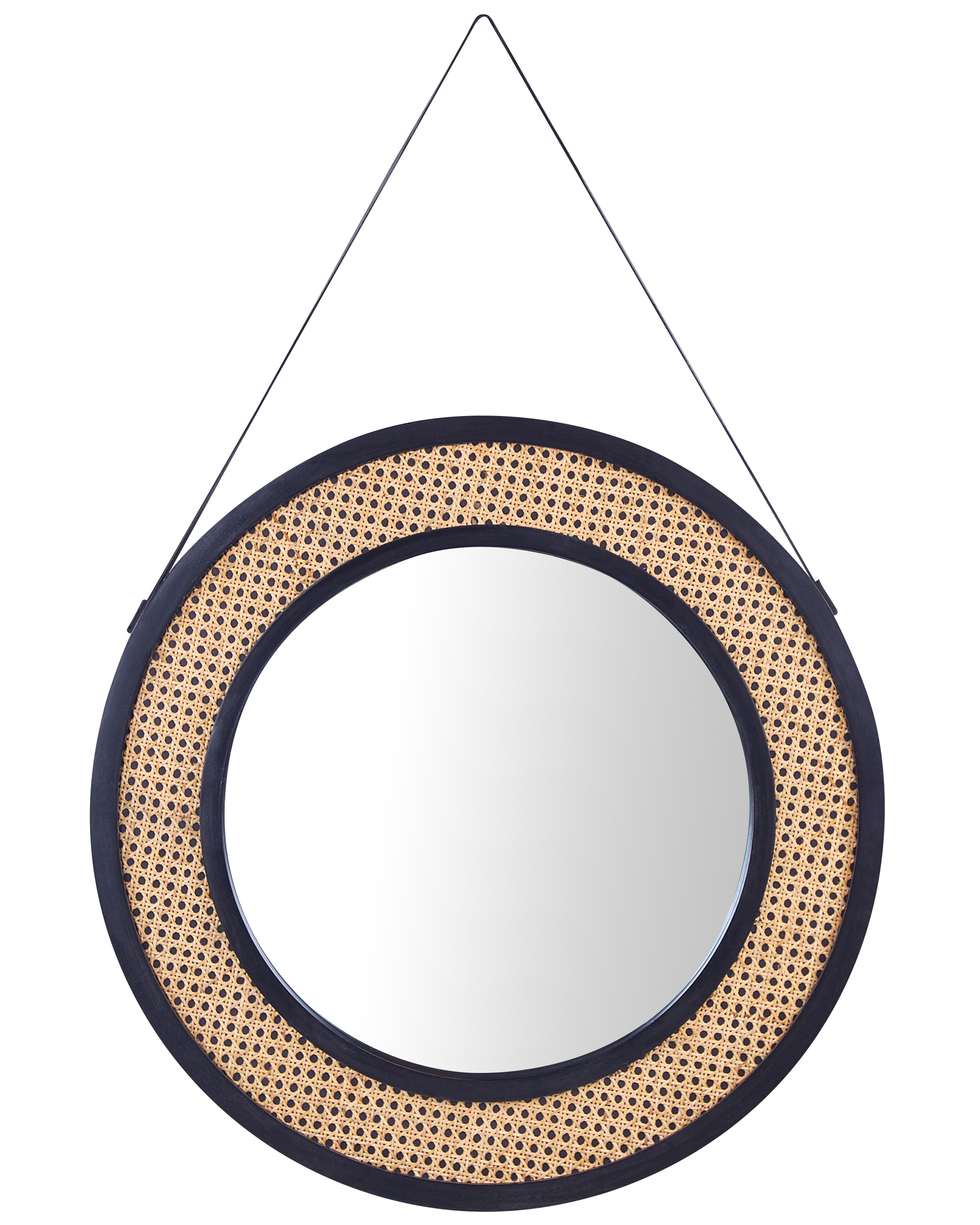 Wandspiegel CAMBRAI 70 cm 104 cm Rotan Natuurlijk