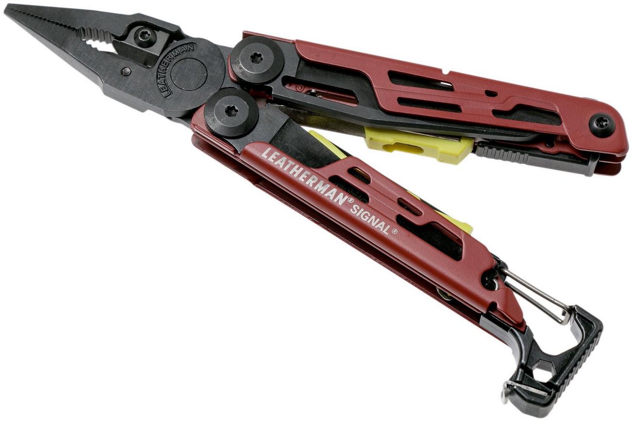 Leatherman Signal Crimson Red survival multitool 832745, nylon foedraal