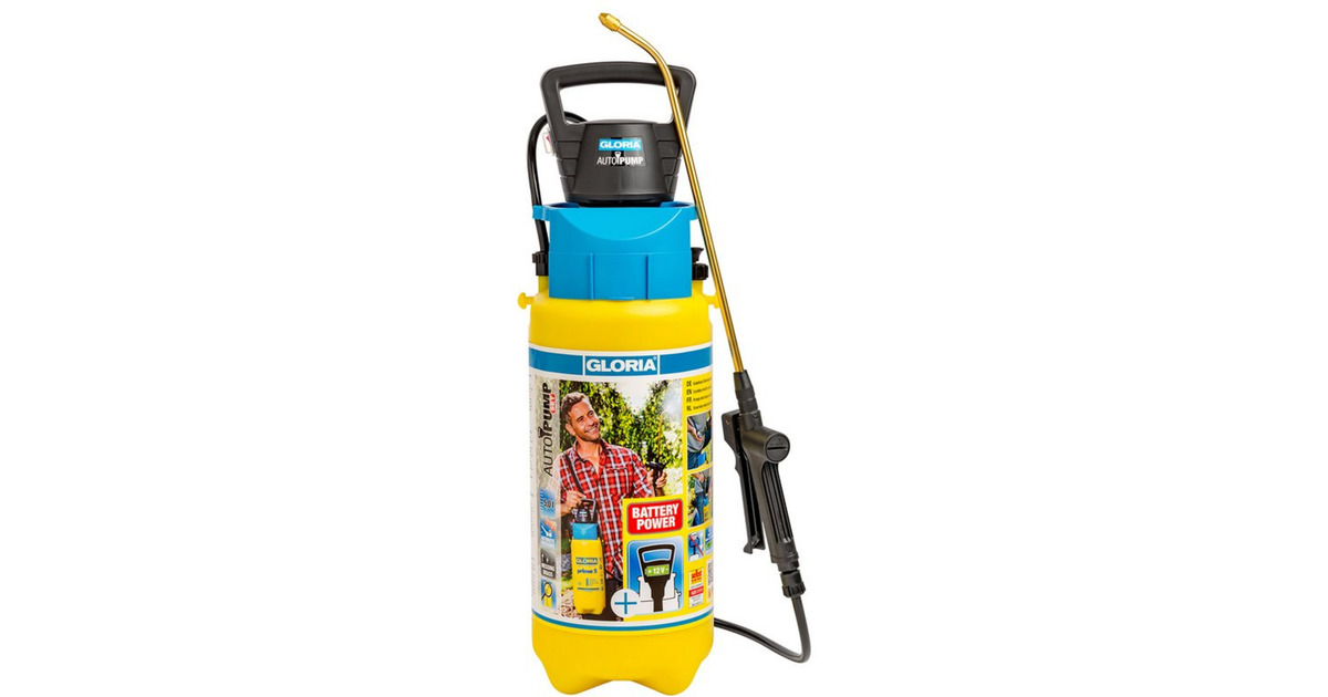 GloriaDrukspuit AutoPump Set  (Geel/blauw)