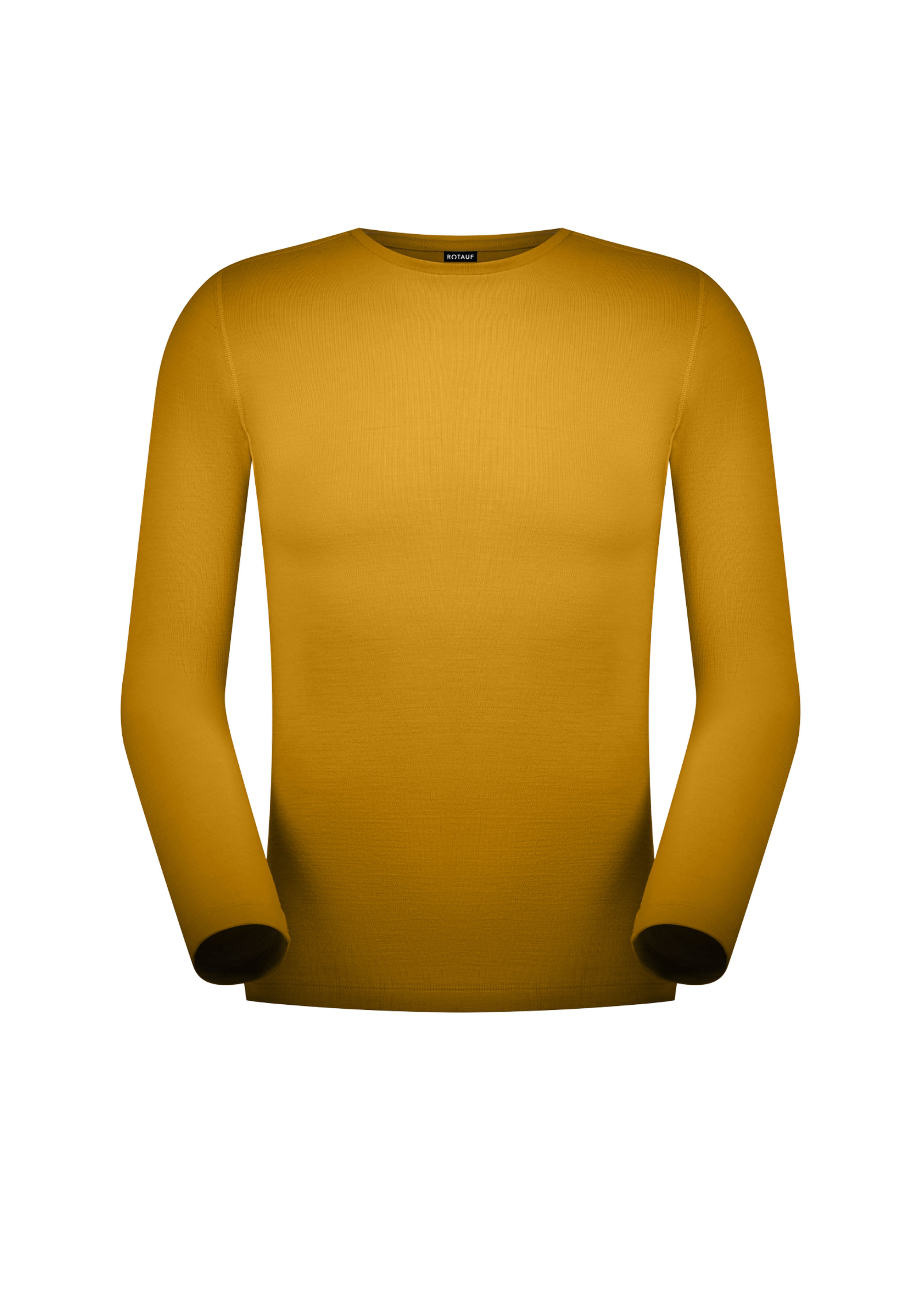 Rotauf Herren-Longsleeve Eco Merino 200 Amber