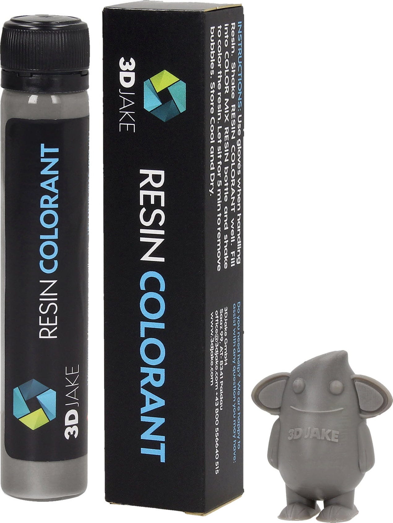 3DJAKE  Resin Colorant Platingrau, 25 g    Resin Farbstoff in Platingrau