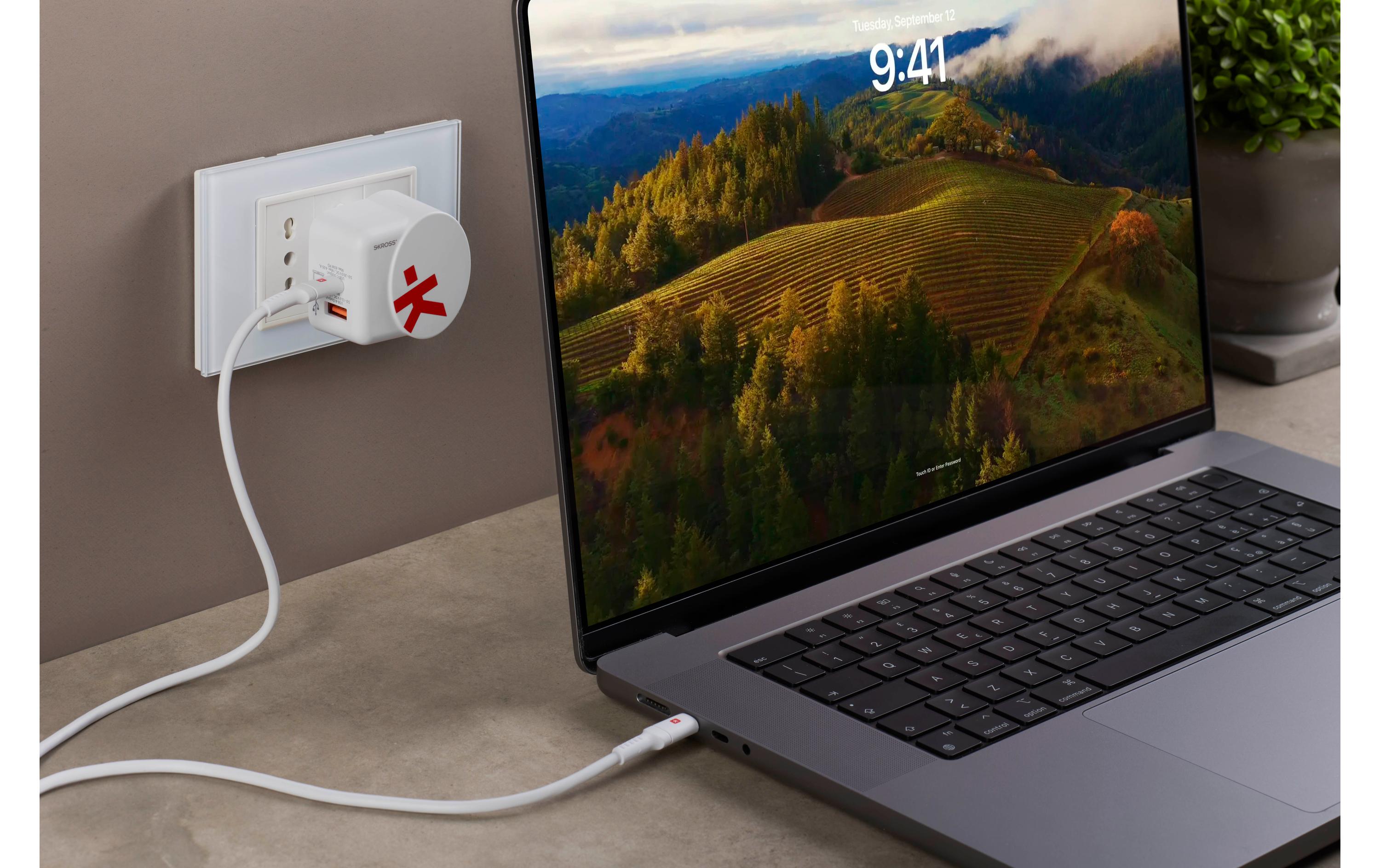 USB-Wandladegerät Euro USB Charger AC65PDEuro USB-Charger für zwei USB-Geräte