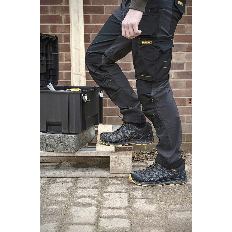 DeWALT Aspen werkbroek met holsterzakken en kniezakken 56 zwart/grijs