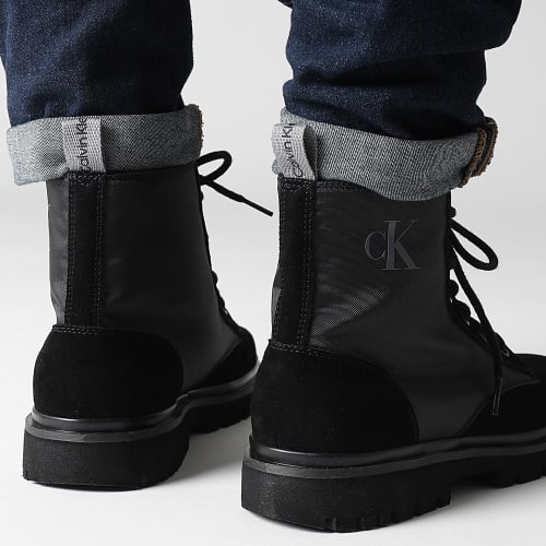 Boots Mid Laceup Leather 0842 Black Stormfront