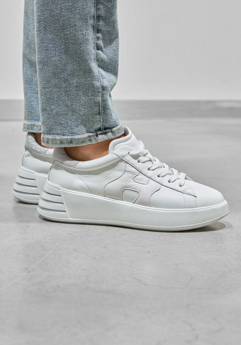 witte hogan lage sneakers rebel h564 allacciato