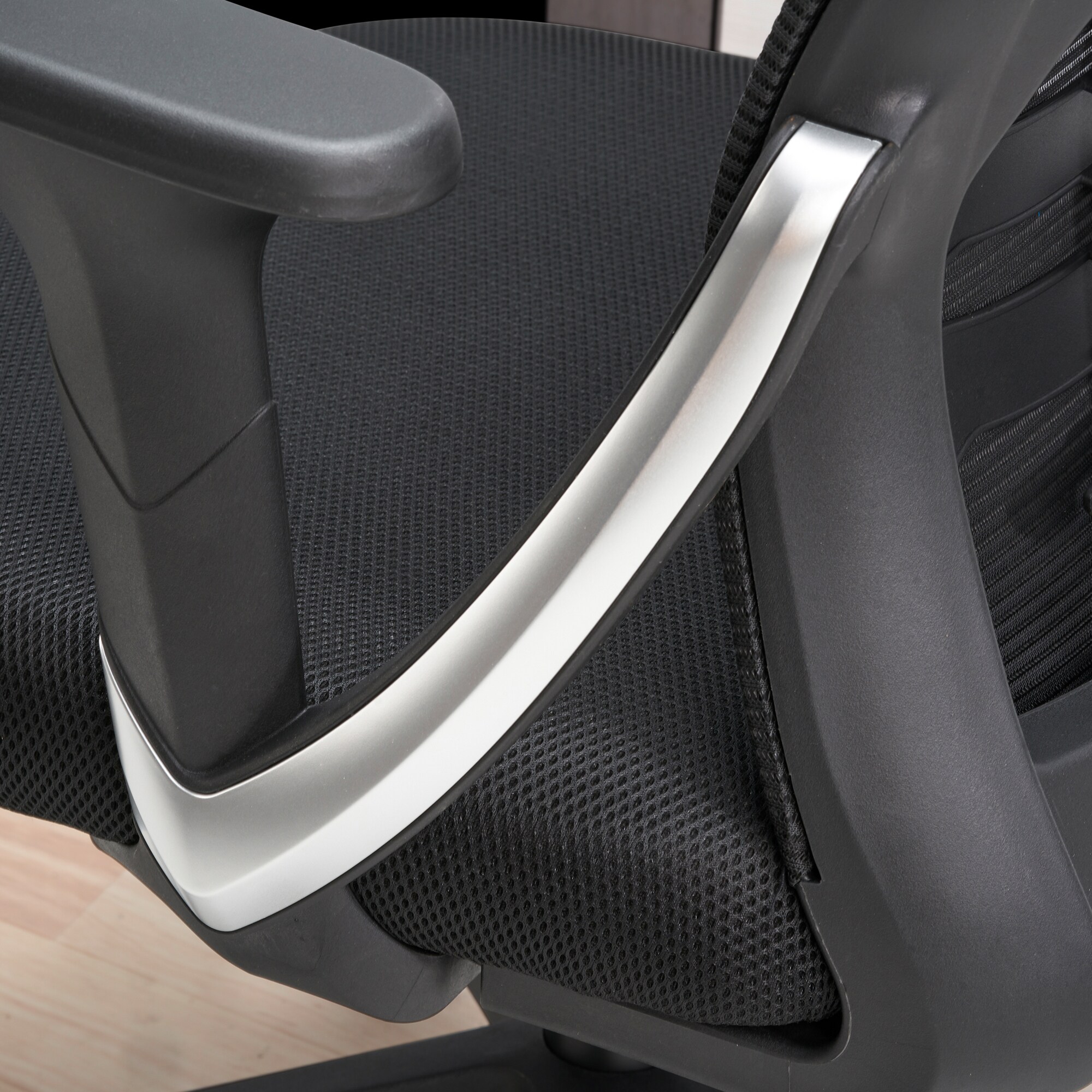 Bürostuhl FineBuy Schreibtischstuhl Mesh Schwarz Drehstuhl Ergonomisch 120 kg