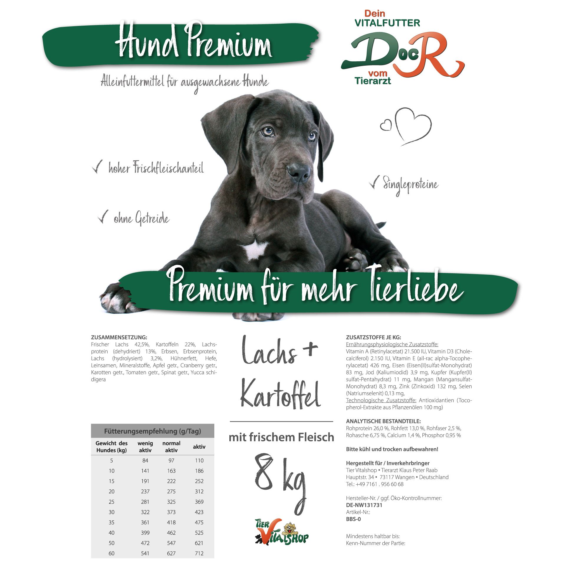Doc R - Doc R Hundefutter Lachs + Kartoffel