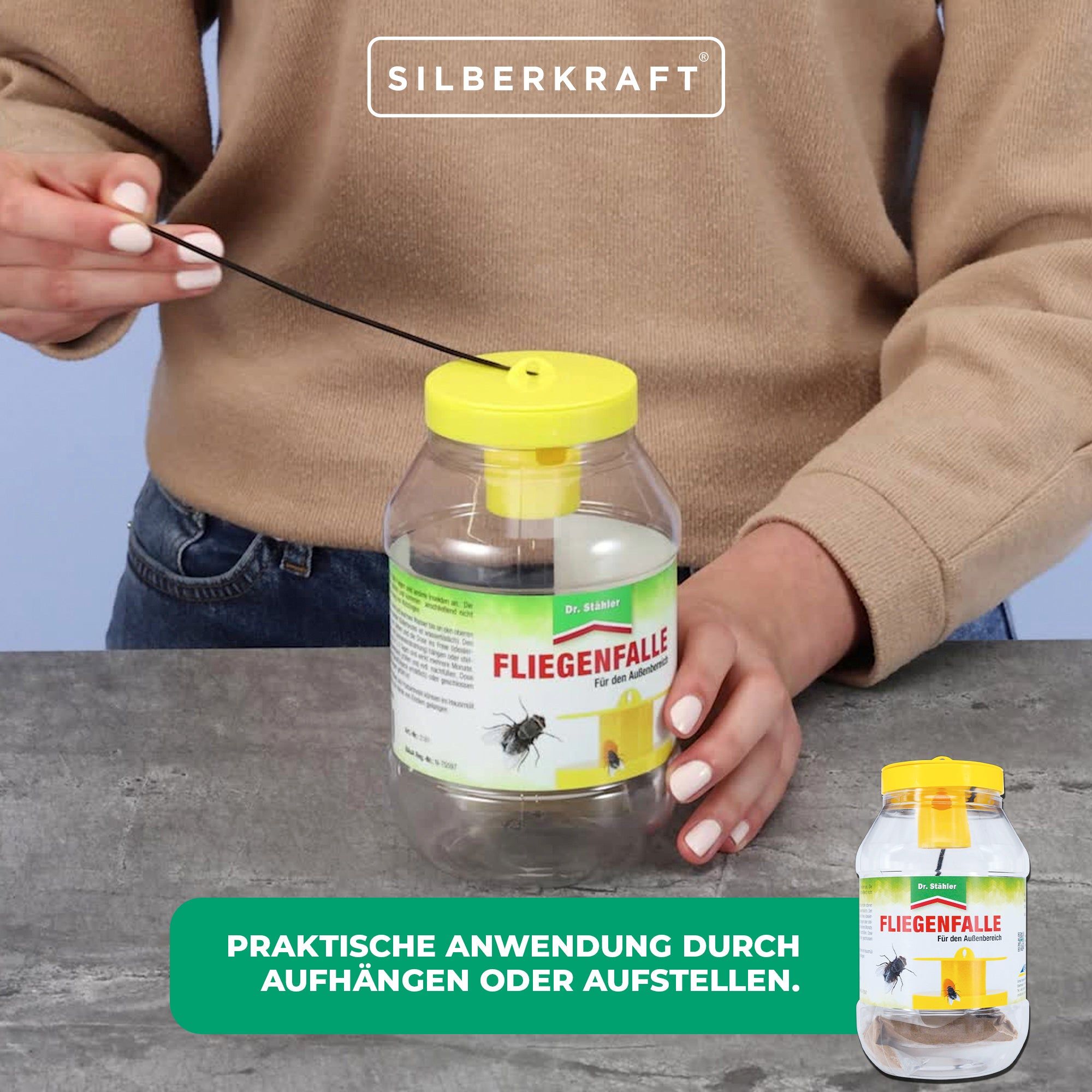 SILBERKRAFT Fliegenfalle Aussenbereich
