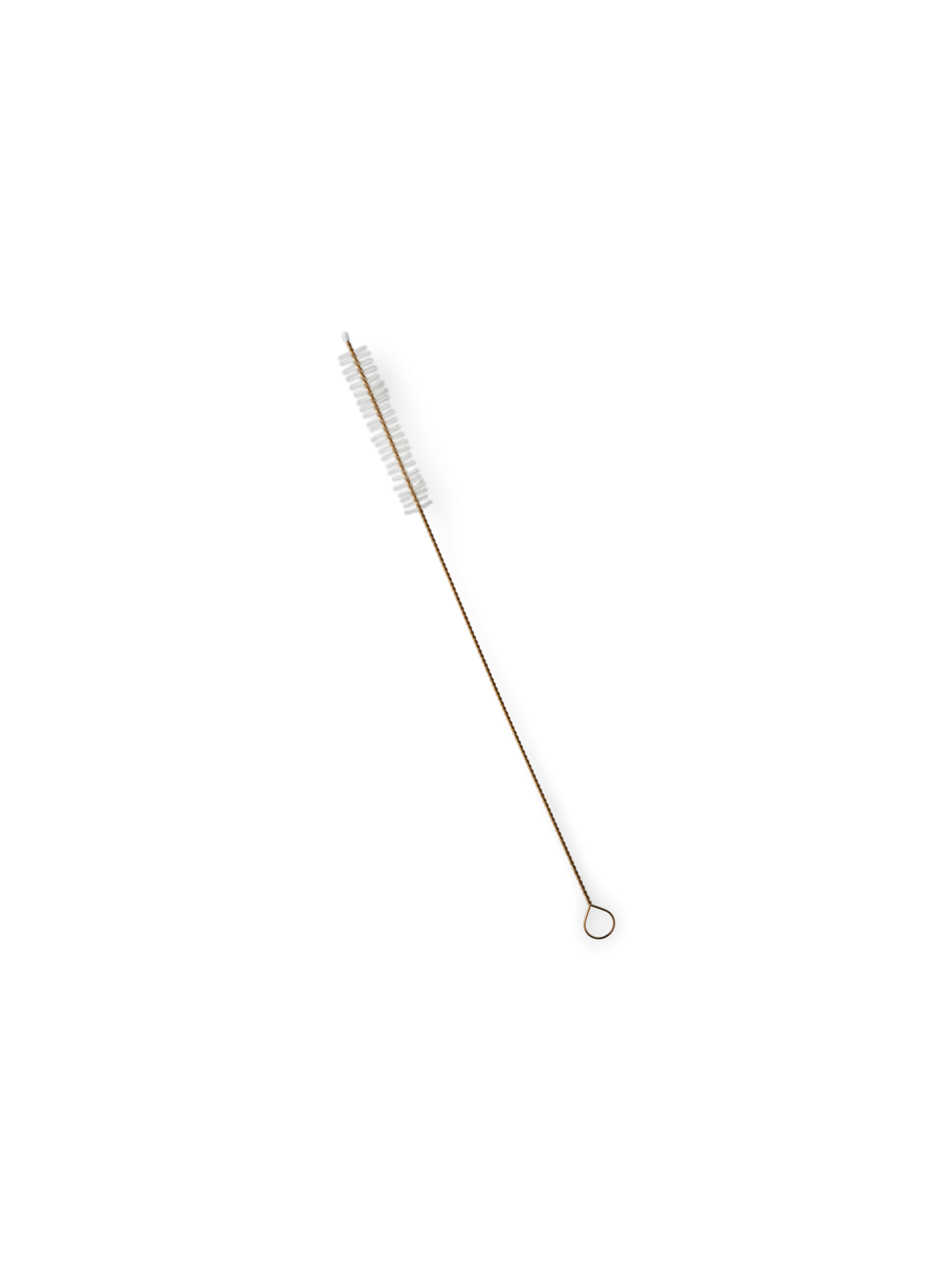 Rensebørste til sugerør | Rustfrit stål/nylon. 20,5 x 1 cm. | Silver
