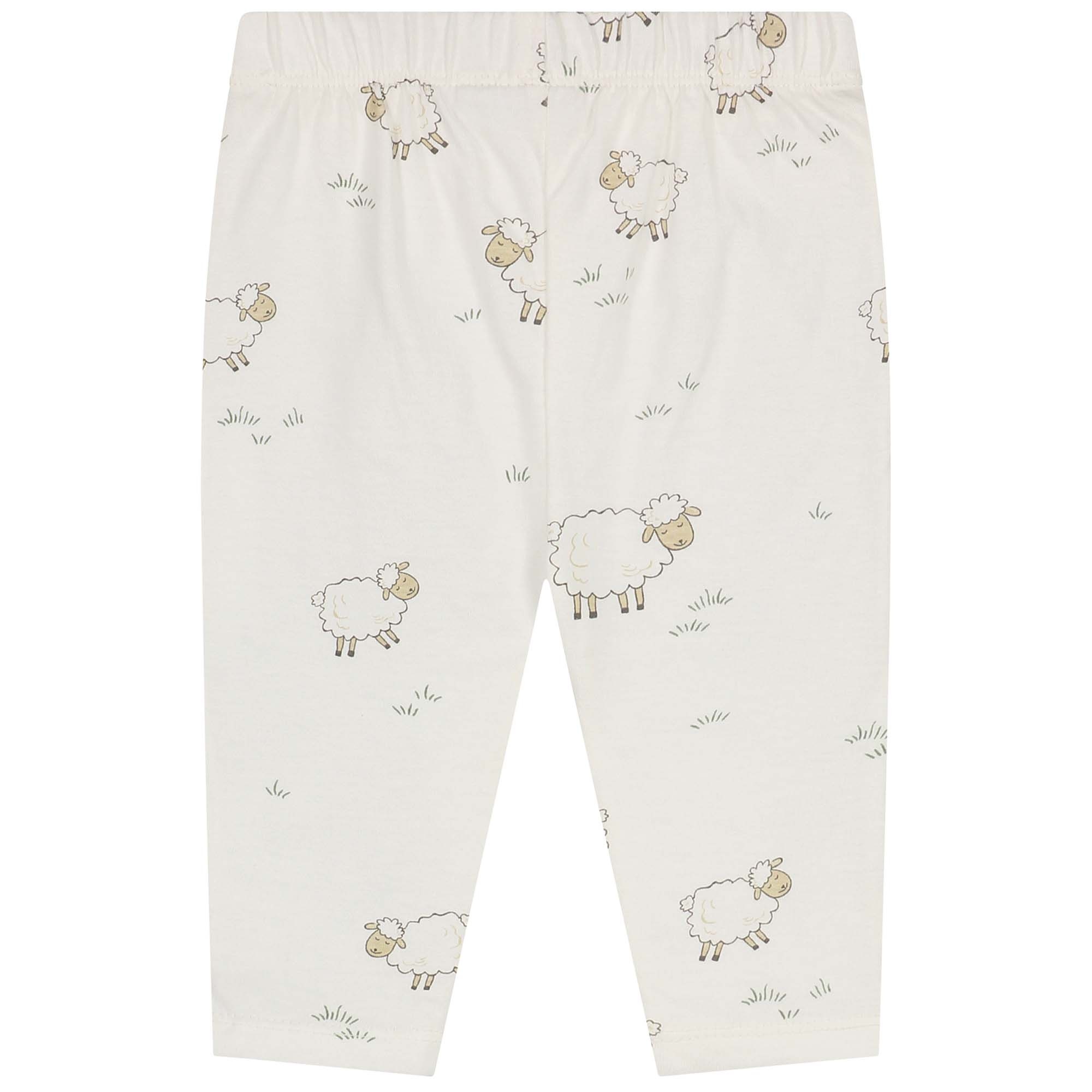 Prénatal baby pyjama Schapen wit