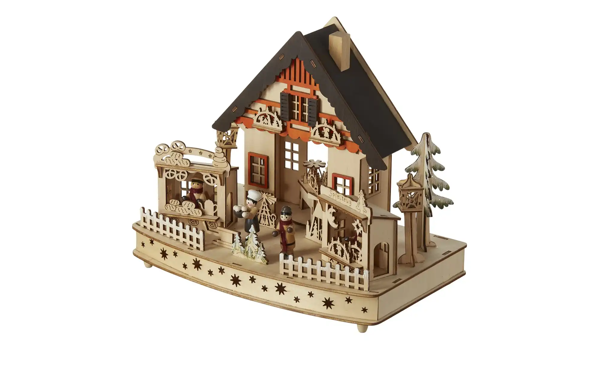 HOME STORY LED Holz Weihnachtsmarkt