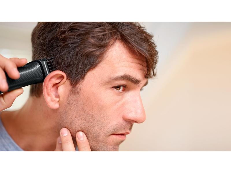 Philips Multihaarschneider Series 3000 MG3730/15 Multihaarschneidemaschine 8-in-1, für Gesicht und Haare