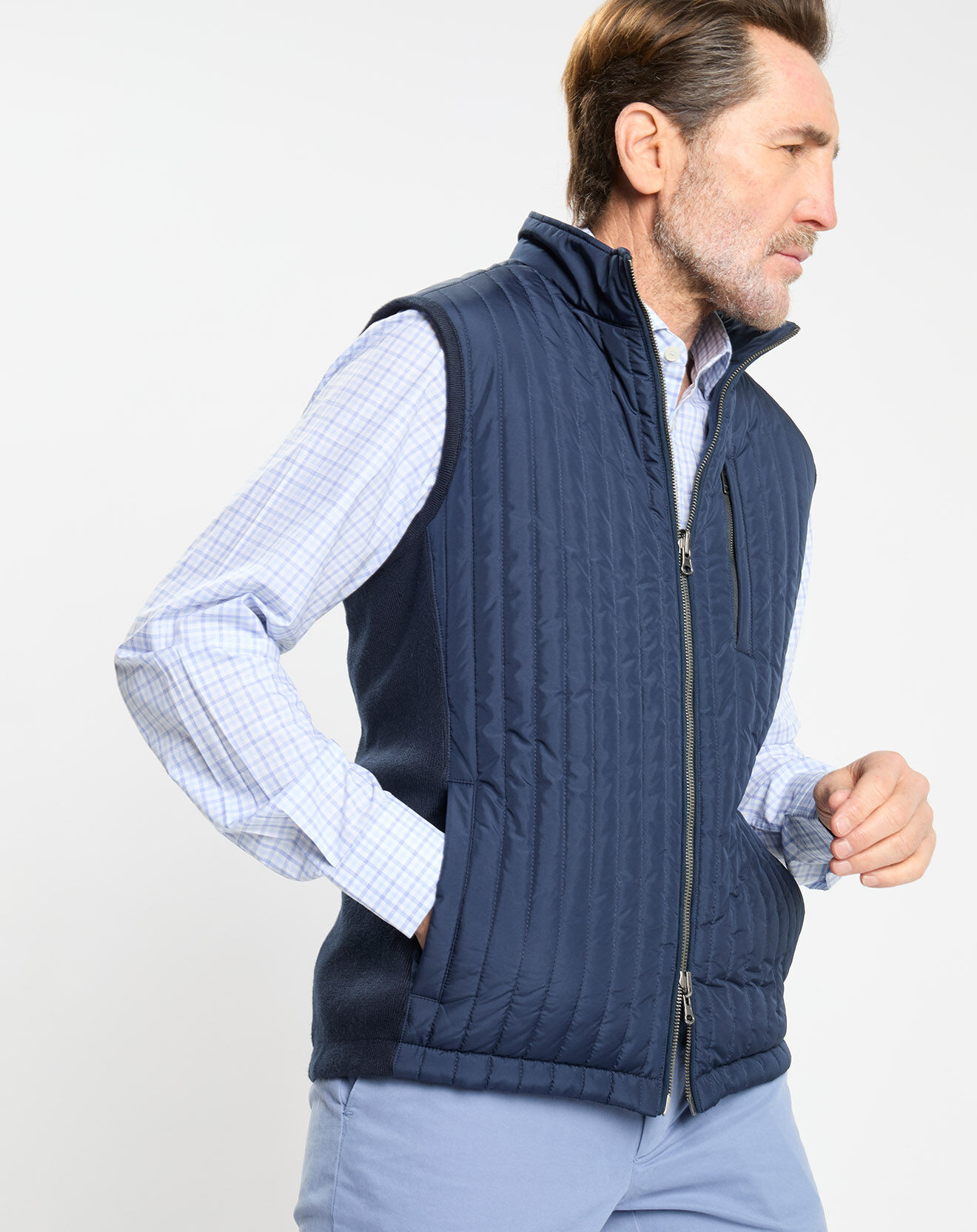 Hackett London Doudoune sans manches bleue