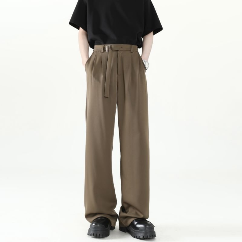 VEAZ - Hoge taille effen wijde broek