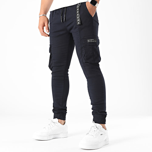 Pantalon Cargo 869 Bleu Marine