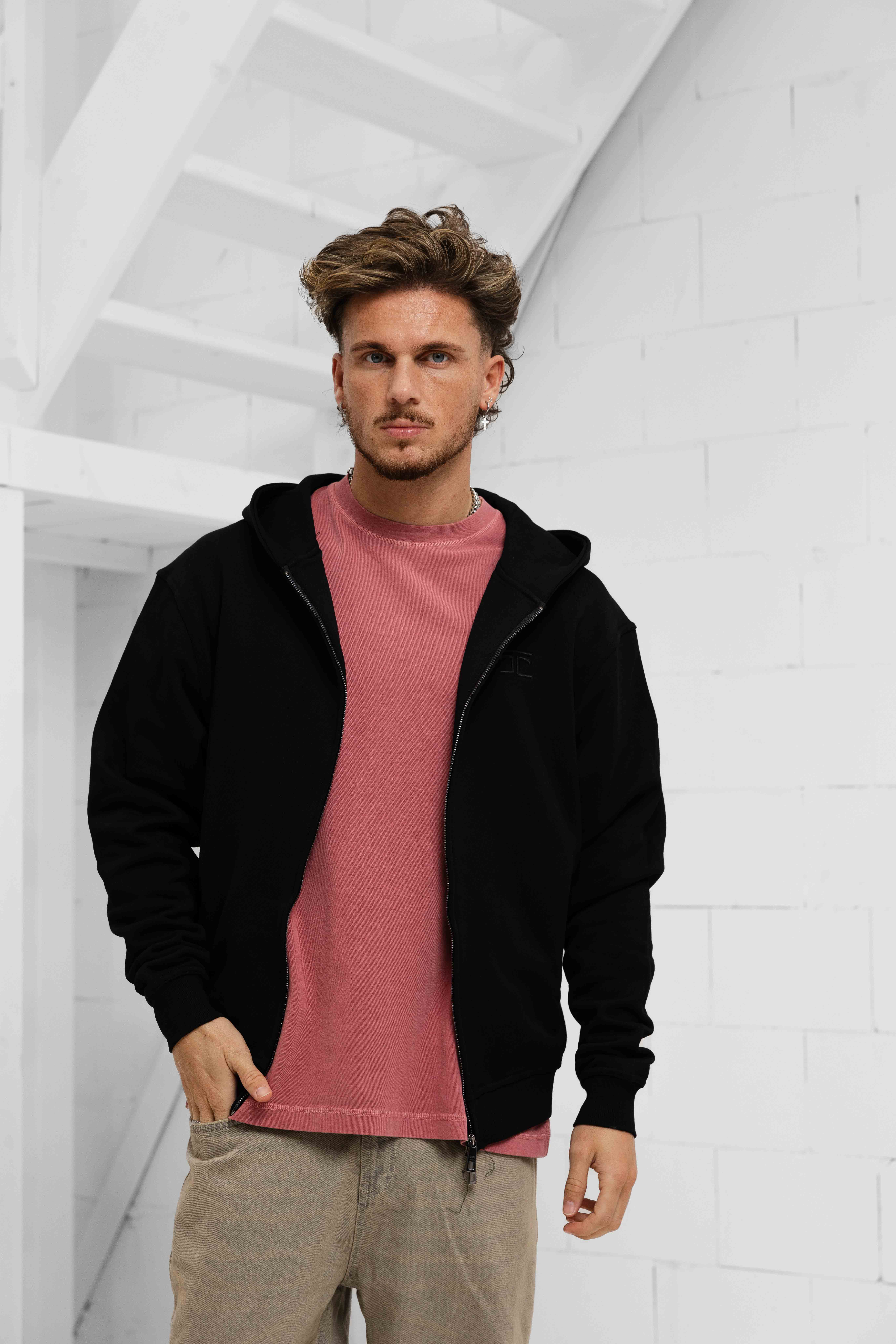 Jorcustom Lovelockdown Zipped Hoodie Heren Zwart