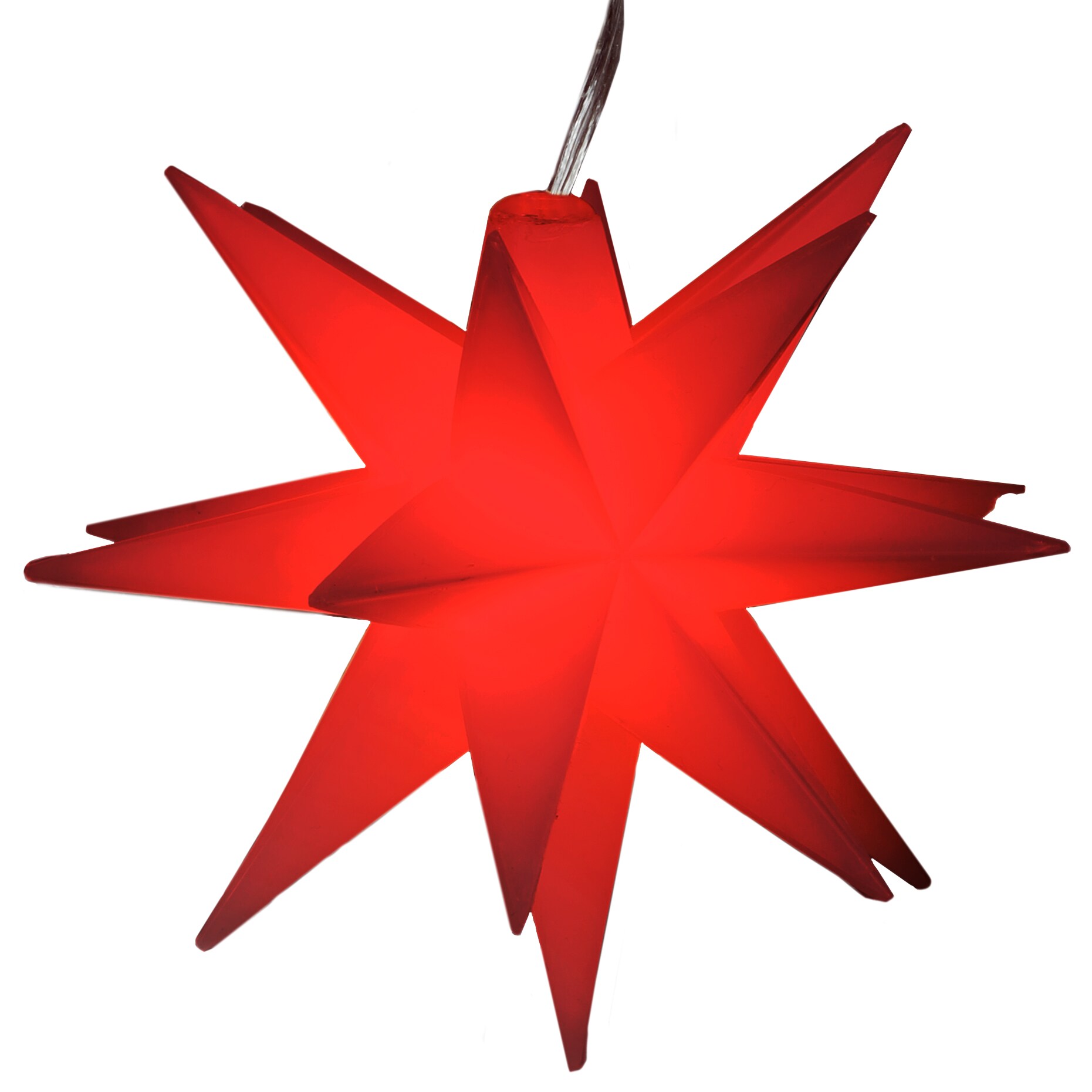 3D LED Weihnachtsstern für den Innen und Außenbereich, 12 cm
