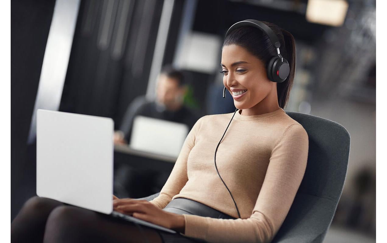 Headset Evolve2 40 SE Duo UC USB C/AHeadset mit passiver Geräuschisolierung und einem Noise-Cancelling-Mikrofon