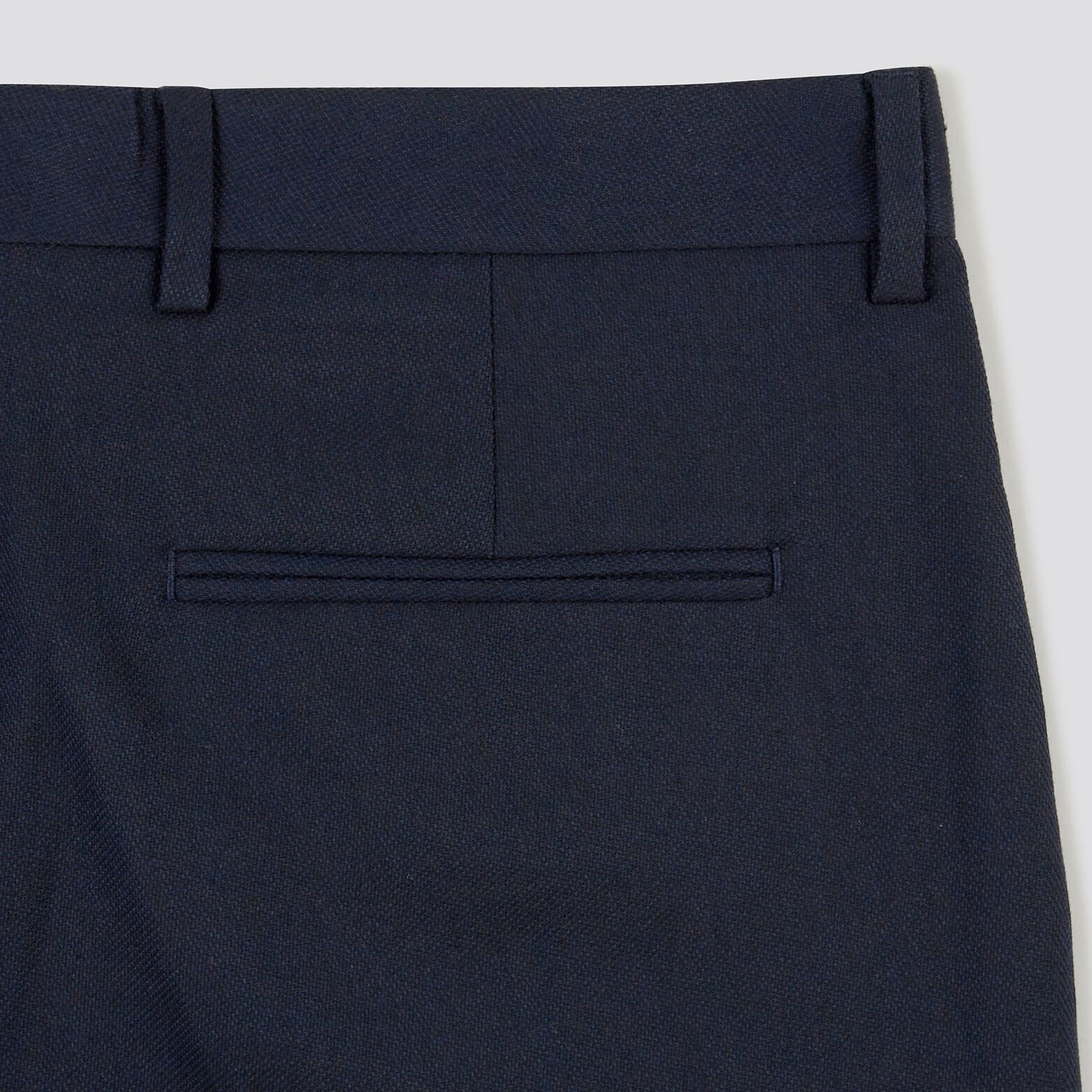 Pantalon de costume uni slim Bleu foncé