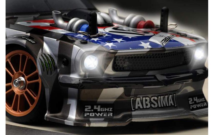 Tourenwagen Fun Maker, Brushless, Grau 1:16, RTR<br>4WD Musclecar im Massstab 1:16