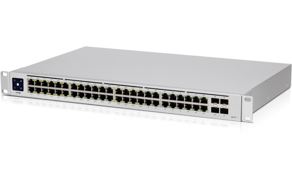 PoE+ Switch UniFi USW-48-POE 52 Port<br>UniFi USW PoE 802.3at 48-Port Gigabit Switch mit 4x SFP