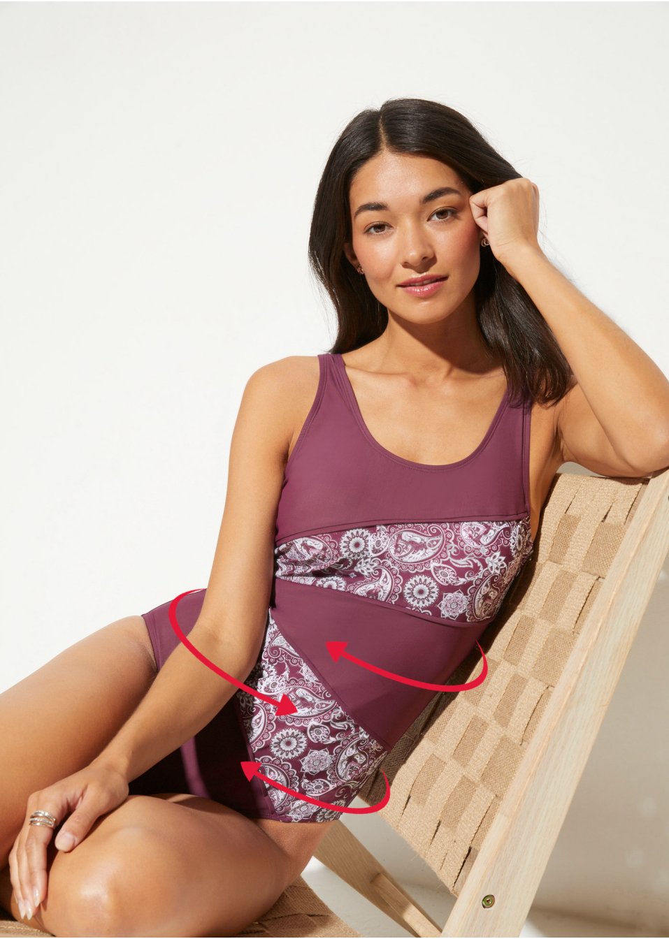 Maillot 1 pièce sculptant avec effet sculptant fort