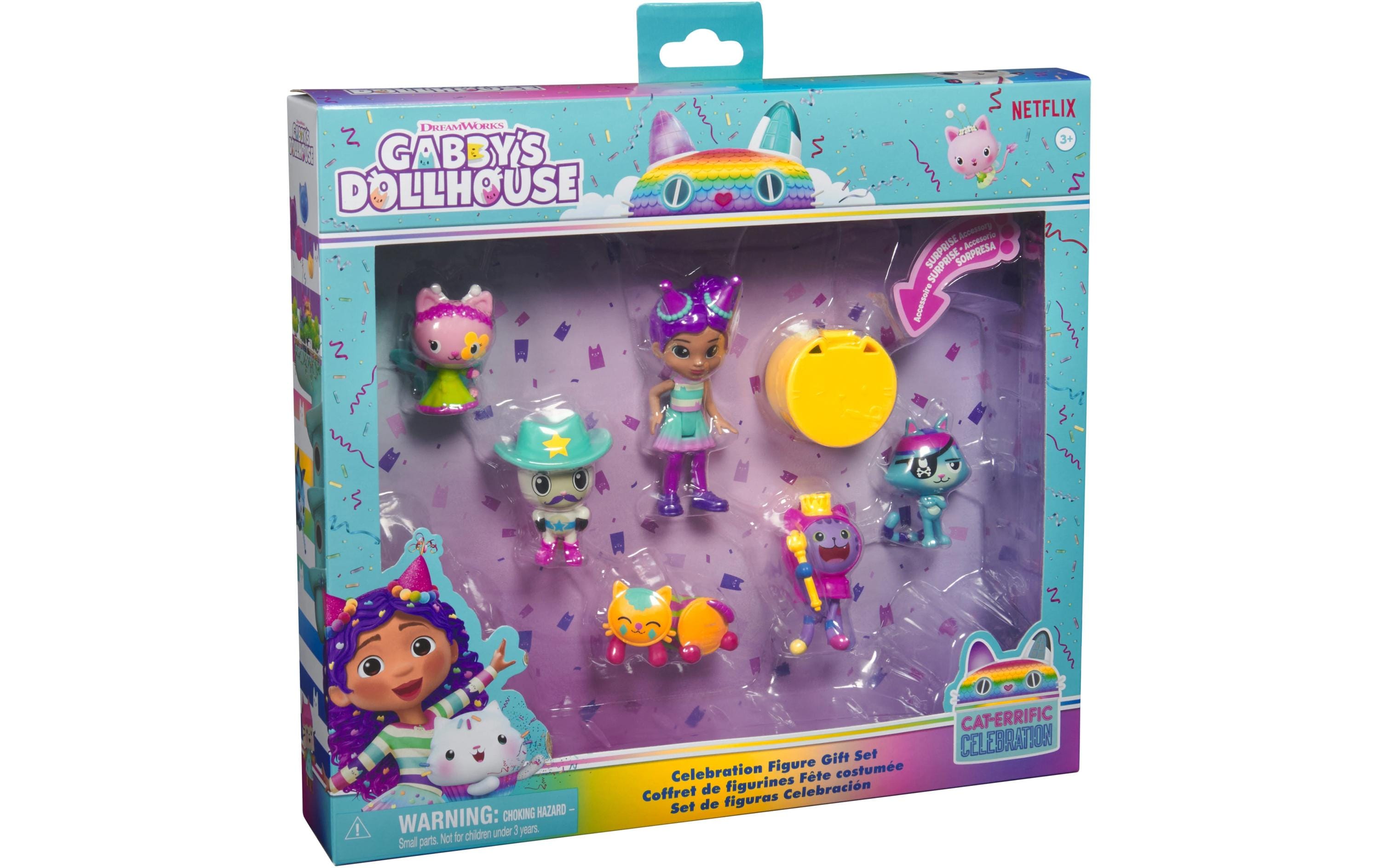 Gabby's Dollhouse Deluxe Figuren Set CelebrationUmfangreiches Figuren-Set für Kinder