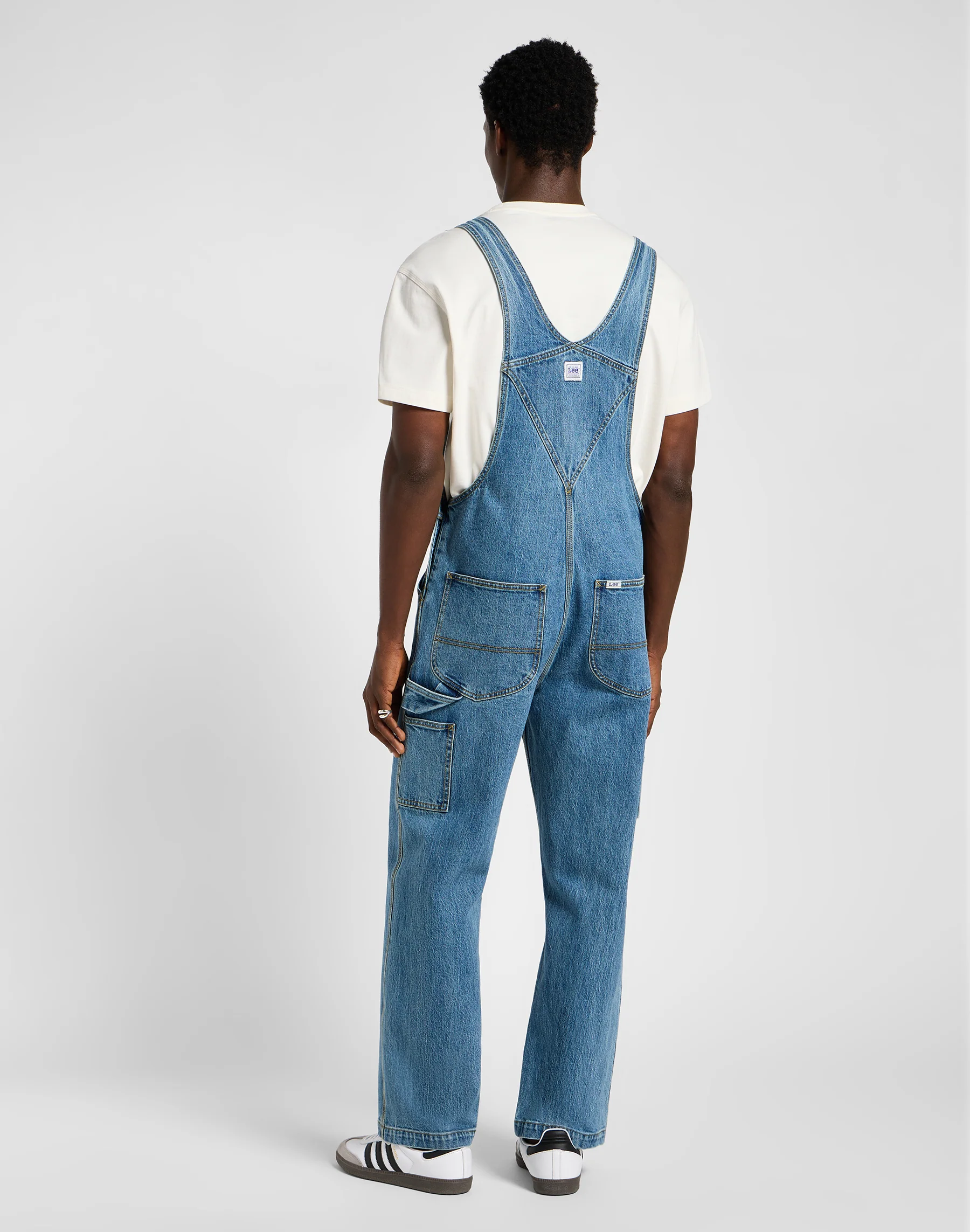 Lee  Bib buksedragt - Mid Wash