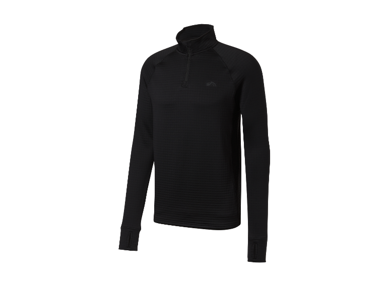 Heren sportshirt met fleecevoering