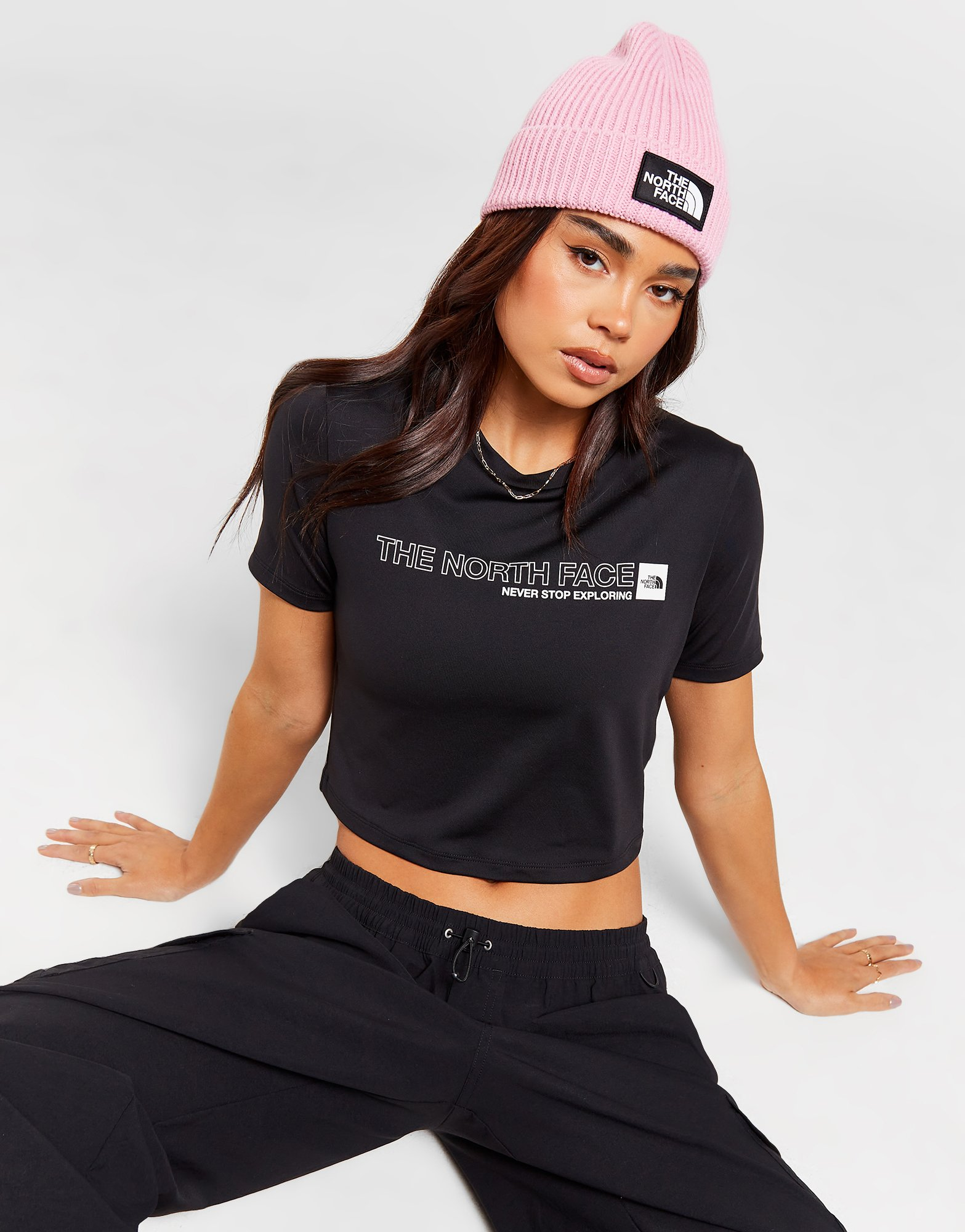 The North Face T-shirt court Outline Logo Slim Femme