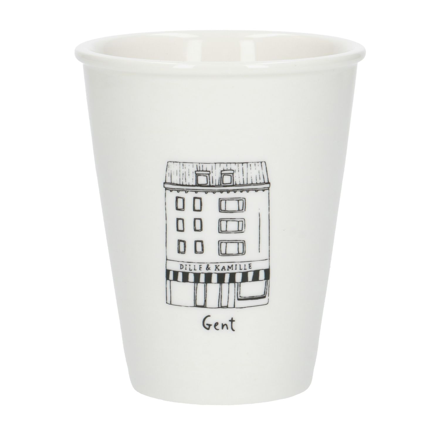 Gevel mok, Gent, porselein, 200 ml