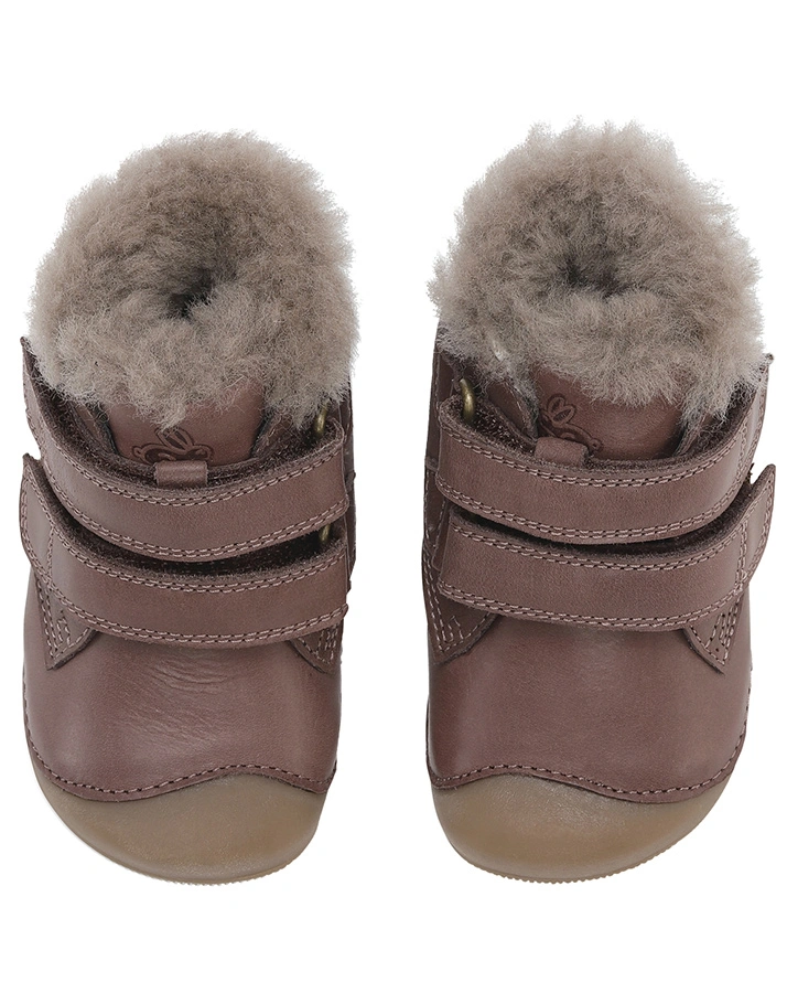 Klett-Lauflernschuh PETIT MID LAMB gefüttert in brown