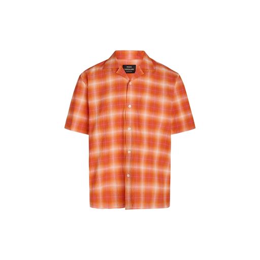 Mads Nørgaard Kenji Skjorte, Orange Check, XL